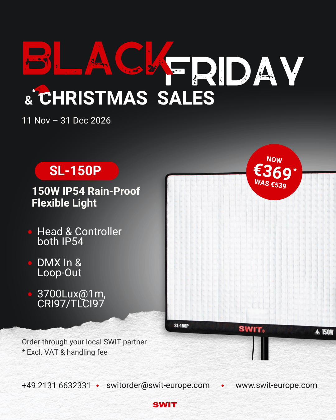 SL-150P — Black Friday and Christmas 2026 promotion