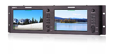 M-1073H | 2x7" Rackmount LCD Panel