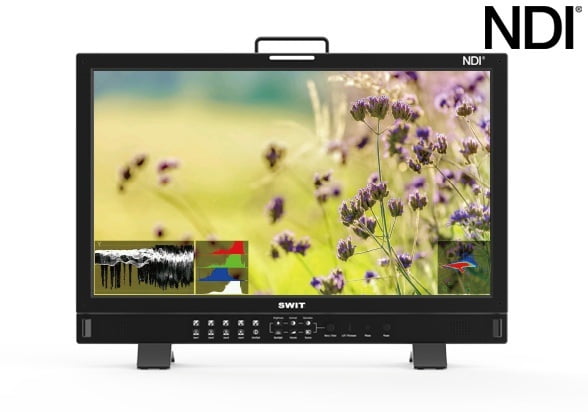 BM-245-NDI | 23.8" 4K-NDI QLED HDR 100%DCI-P3 Zero-Delay professional FHD Monitor with Auto-Calibration