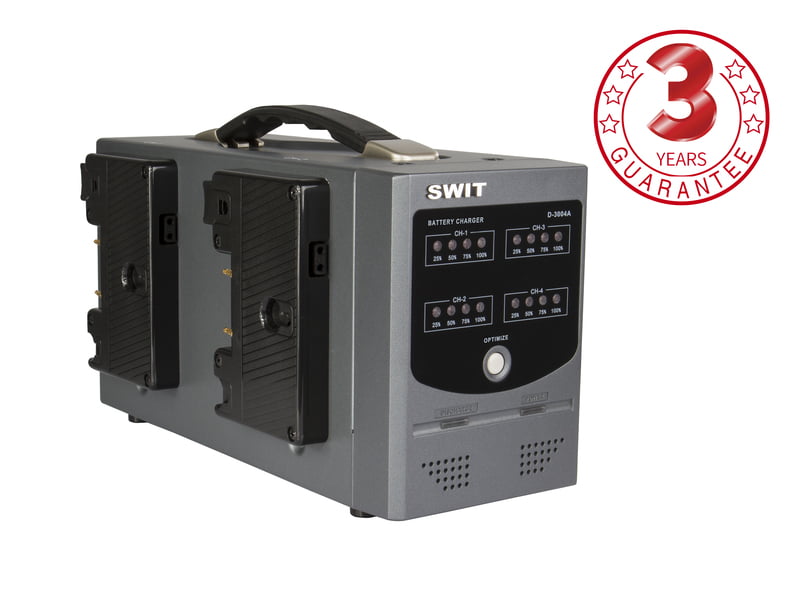 D-3004A | 4ch Simultaneous Charger, Gold-mount D-3004A | 4ch Simultaneous Charger, Gold-mount