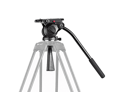 TH100 | Fluid Video Head with 10kg Payload, Swivel Arm and 75mm Ball fiat fitting