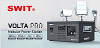 VOLTA PRO | 8890Wh 2x2400W@AC 3x15A@48V-DC DC Professional Waterproof Robust Modular Battery with fast AC/Solar charging