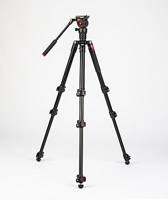 MUF50 | Aluminum Camera Tripod KIT, with SWIT TH50 Fluid Video Head, 5kg Payload, Soft Bag.