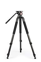 MUF100C | Carbon-fiber Camera Tripod KIT, with SWIT TH100 Fluid Video Head, 10kg Payload, Soft Bag