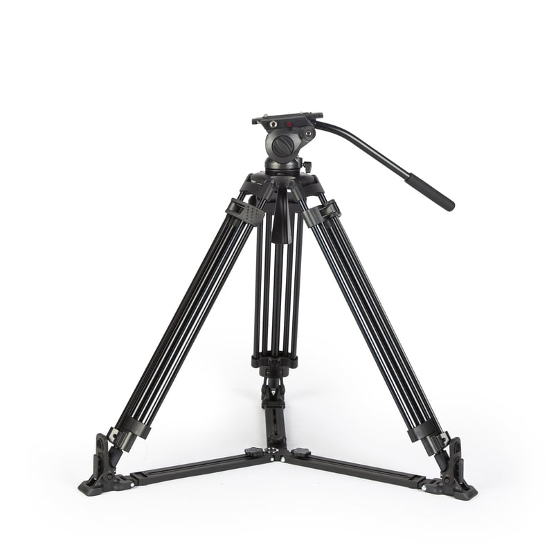 TOWER150 | Aluminum Camera Tripod KIT, with SWIT TH150 Fluid Video Head, Ground Spreader, 15kg Payload, Soft Bag