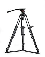 TOWER150 | Aluminum Camera Tripod KIT, with SWIT TH150 Fluid Video Head, Ground Spreader, 15kg Payload, Soft Bag