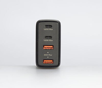 UC-2120E | 120W 2xUSB-C and 2xUSB-A Simultaneous PD-compatible GaN Charger, EU plug