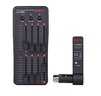 LA-WR8 Tx+3Rx | Pocket Wireless DMX Controller bundle.───"LA-WR8-kit"
