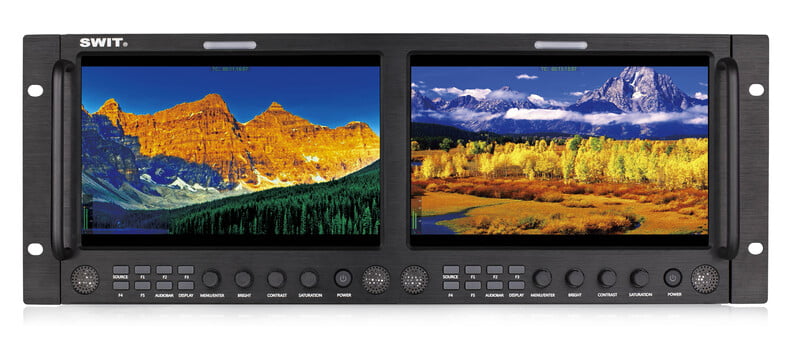 M-1093H | 2x9" Rackmount IPS LCD Panel