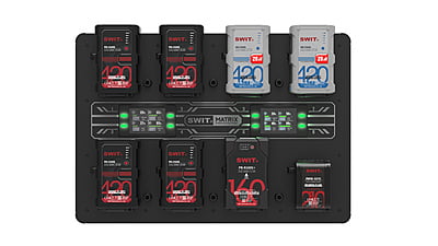 MATRIX-S8 | 8ch x max 6A Top Fast Simultaneous 14V/28V Wall Charger, V-mount (PC-W861S)
