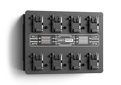 MATRIX-S8 | 8ch x max 6A Top Fast Simultaneous 14V/28V Wall Charger, V-mount(PC-W461S)