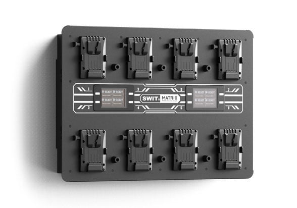 MATRIX-S8 | 8ch x max 6A Top Fast Simultaneous 14V/28V Wall Charger, V-mount(PC-W461S)