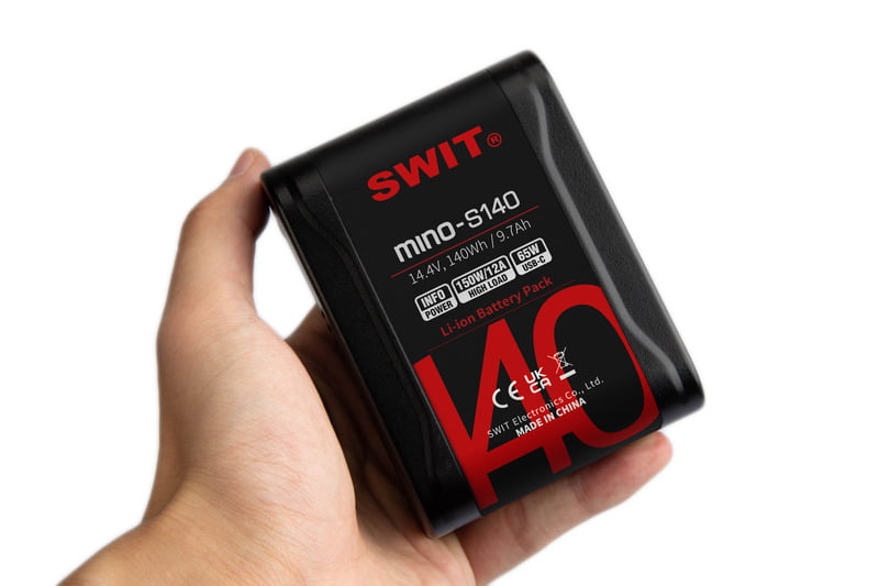 Mino-S140 | USB-C, tiny size with more capacity pocket mini battery, USB-A/USB-C/D-tap, V-Mount, also ideal for long term use or high power draw lights Mino-S140 | USB-C, tiny size with more capacity pocket mini battery, USB-A/USB-C/D-tap, V-Mount, also ideal for long term use or high power draw lights