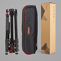 MUF50 | Aluminum Camera Tripod KIT, with SWIT TH50 Fluid Video Head, 5kg Payload, Soft Bag.
