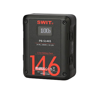 PB-S146S | 146Wh Multi-Sockets Square Cine Battery, V-Mount, also ideal for long term use or high power draw lights