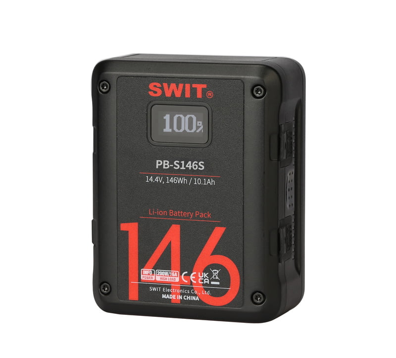 PB-S146S | 146Wh Multi-Sockets Square Cine Battery, V-Mount, also ideal for long term use or high power draw lights