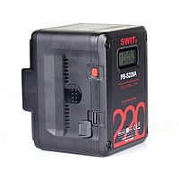 PB-S220A | 220Wh Multi-Sockets Square Cine Battery, Gold-Mount, also ideal for long term use or high power draw lights