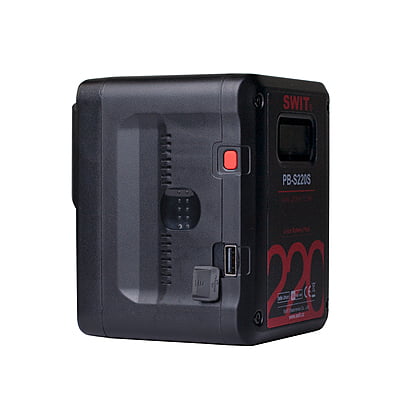 PB-S220S | 220Wh Multi-Sockets Square Cine Battery, V-Mount, also ideal for long term use or high power draw lights