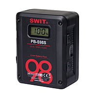 PB-S98S | 98Wh Multi-Sockets Square Cine Battery, V-Mount PB-S98S | 98Wh Multi-Sockets Square Cine Battery, V-Mount