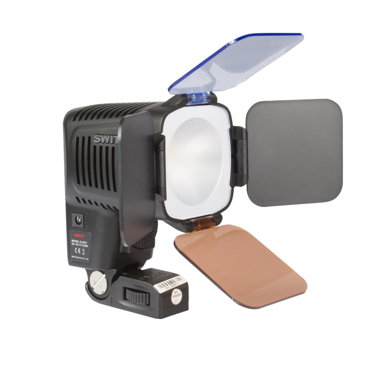 S-2041 | 23W 1200Lux COB LED On-camera Light,5000k,, with 5600K and 3200K filter