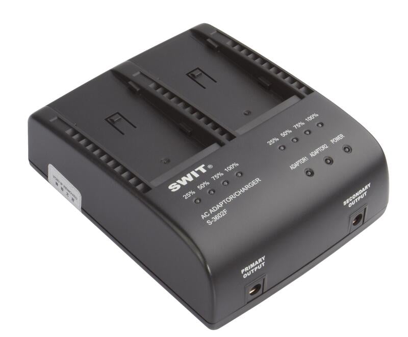 S-3602F| 2x2A DV charger compatible to Sony NP-F series