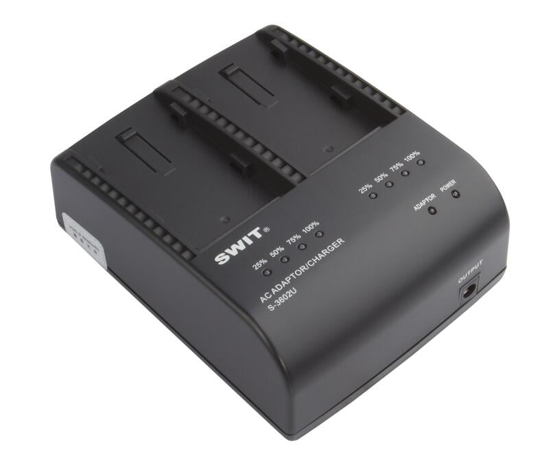 S-3602U | 2x2A DV charger compatible to Sony BP-U series