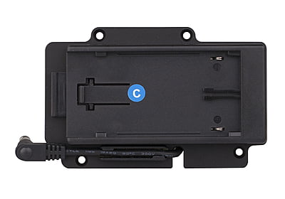 S-7003C | Canon BP mount plate, screw-mountable with pole DC socket, also for S-1053 monitor