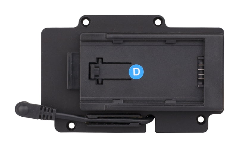 S-7003D | Panasonic VBD/VBR/CGA mount plate, screw-mountable with pole DC socket, also for S-1053 monitor