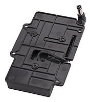 S-7003D | Panasonic VBD/VBR/CGA mount plate, screw-mountable with pole DC socket, also for S-1053 monitor S-7003D | Panasonic VBD/VBR/CGA mount plate, screw-mountable with pole DC socket, also for S-1053 monitor