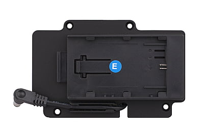 S-7003E | Canon LP-E mount plate, screw-mountable with pole DC socket, also for S-1053 monitor