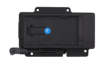 S-7003F | Sony NP-F mount plate, screw-mountable with pole DC socket, also for S-1053 monitor