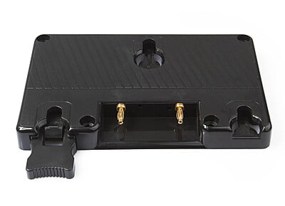 S-7004A | Gold mount plate, screws-mount and 2-pin DC plug connect, also for S-1093/S-1071H+/S-11xx/S-12xx monitors
