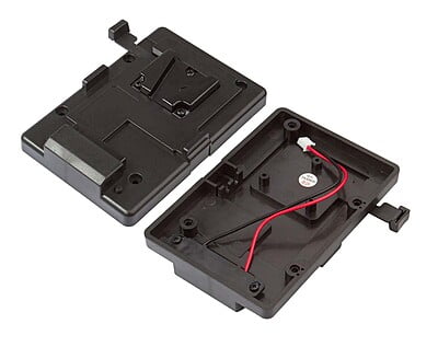 S-7004S  | V-mount plate, screws-mount and 2-pin DC plug connect, also for S-1093/S-1071H+/S-11xx/S-12xx monitors