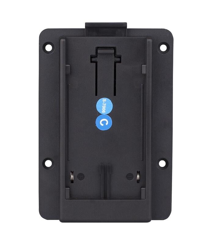 S-7006C | Canon BP mount plate, screws-mount and 2-pin DC plug connect, also for S-1073F/1073H/CM-S73H