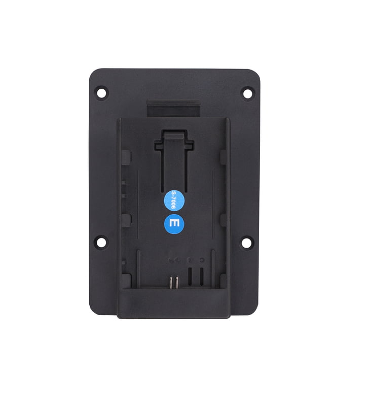 S-7006E  | Canon LP-E mount plate, screws-mount and 2-pin DC plug connect, also for S-1073F/1073H/CM-S73H