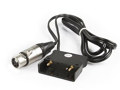 S-7100A | Gold mount Battery Pin to 4-pin XLR cable