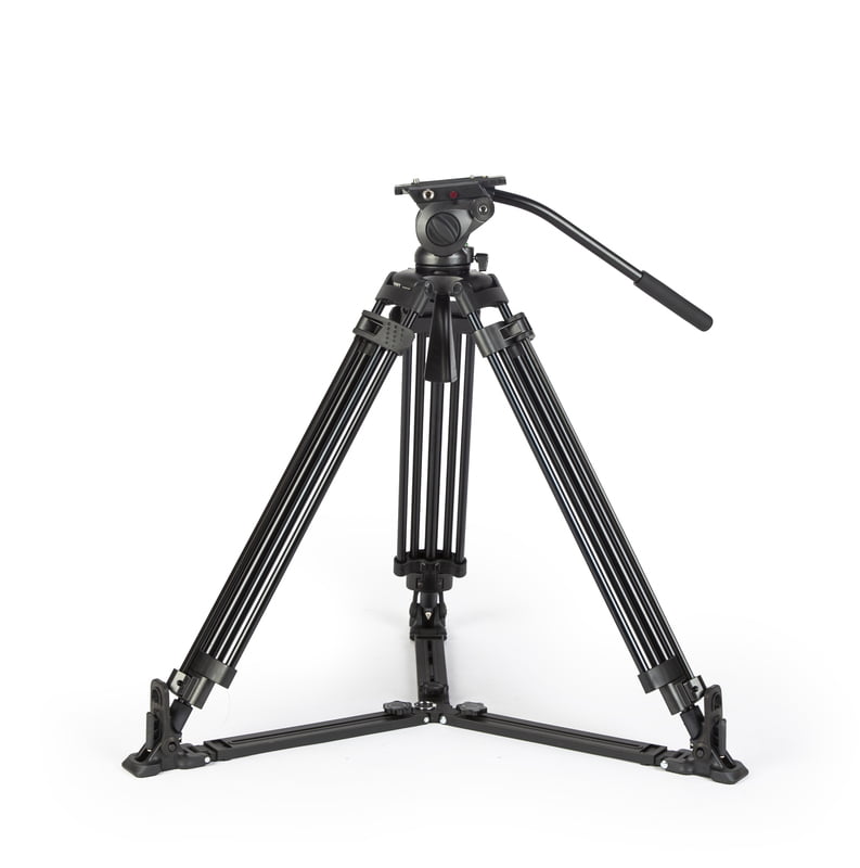 TOWER150C | Carbon-fiber Camera Tripod KIT, with SWIT TH150 Fluid Video Head, Ground Spreader, 15kg Payload, Soft Bag