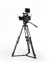 TOWER150C | Carbon-fiber Camera Tripod KIT, with SWIT TH150 Fluid Video Head, Ground Spreader, 15kg Payload, Soft Bag