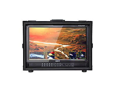 FM-215HDR | 21.5" professional High-bright FHD Filed Monitor with flight case and 12G-SDI 4K QLED HDR 100%DCI-P3 Zero-Delay AI-Calibration